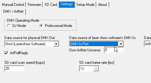 datasource dmx in